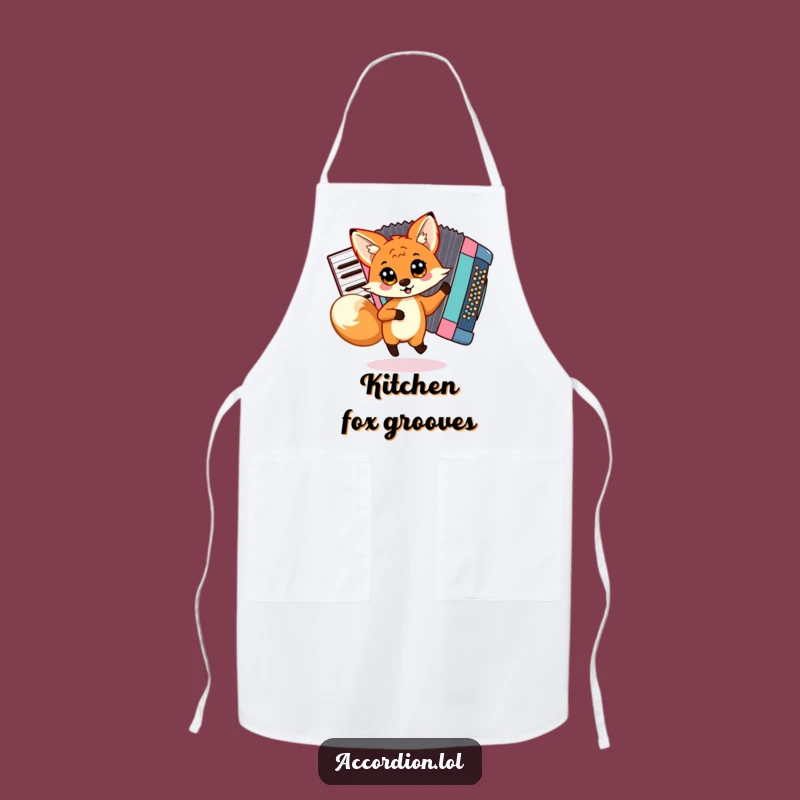 Funny Fox Accordion Apron: Cook Up a Dance Party in the Kitchen
