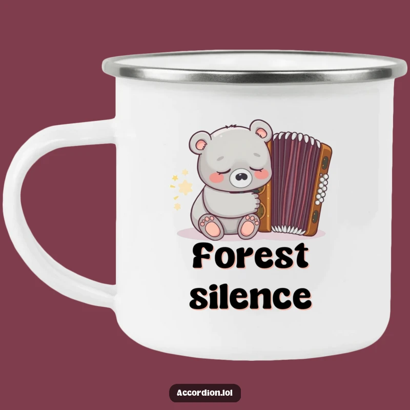 Funny Bear Accordion Camping Mug: Your Cozy Companion for Quiet Adventures