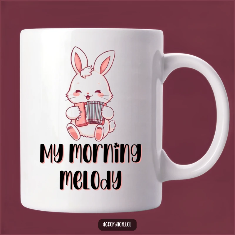 Funny Bunny Accordion Player Mug: A Delightful Musical Gift for Bunny Lovers