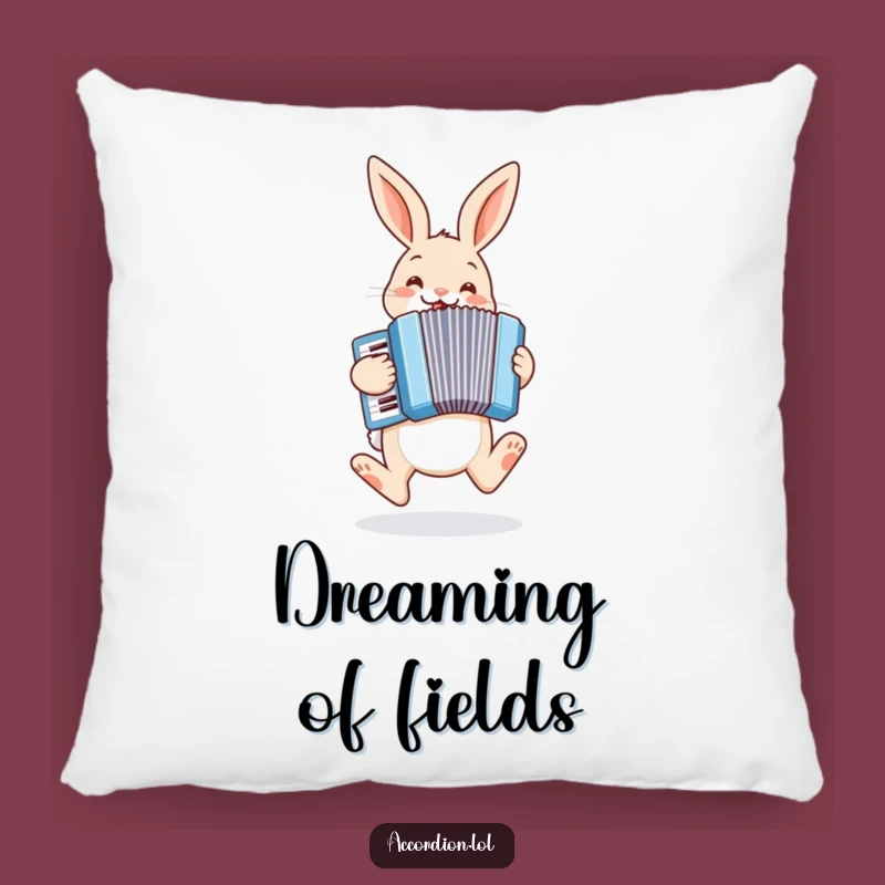 Funny Bunny Accordion Pillow: Cozy Hopping Comfort, Plush Humorous Decor