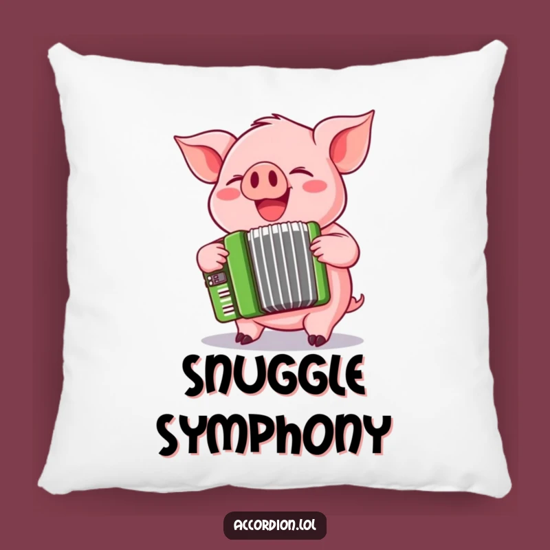 Funny Pig Accordion Pillow: Cozy Up with a Playful Pink Pig