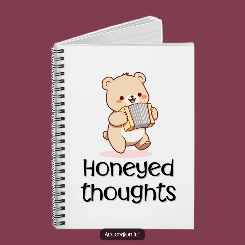 Funny Bear Accordion Notebook: Bouncing Bear Journal, Pages for Joyful Ideas