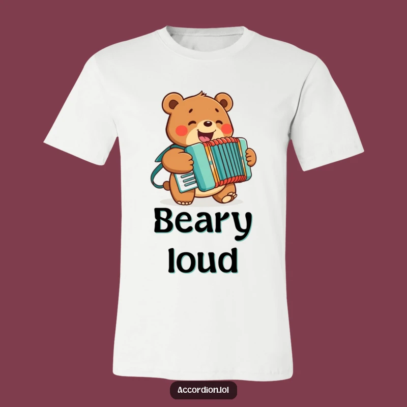 Funny Bear Accordion T-Shirt: Unleash Your Inner Musician